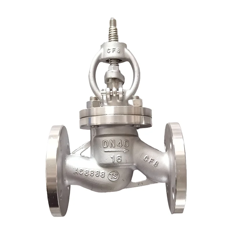 Hindi kinakalawang na Asero 304 Flanged Globe Valve